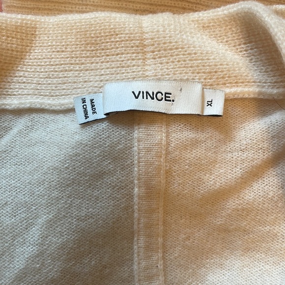 Vince. Draped Wool/Cashmere Sweater Vest - Picture 3 of 6